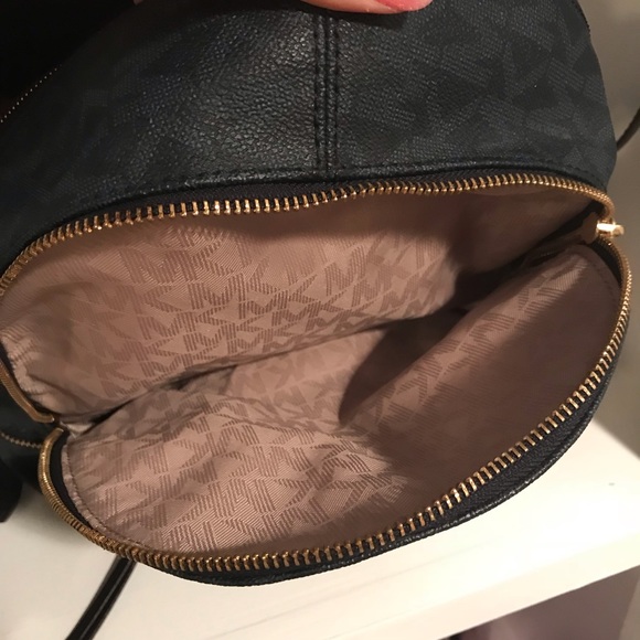 Michael Kors Signature Rhea Backpack, Navy - Picture 7 of 8